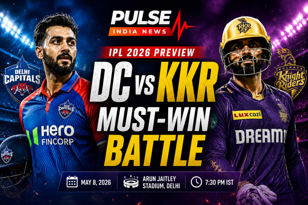 KKR vs DC IPL 2026 Match 70 Preview: Prediction, Playing XI & Head-to-Head | Sunday